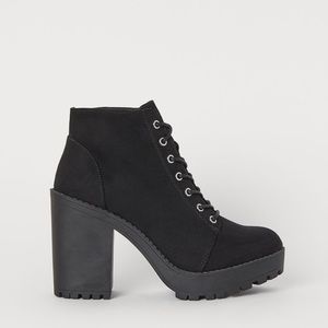 H&M Laces Platform Boots